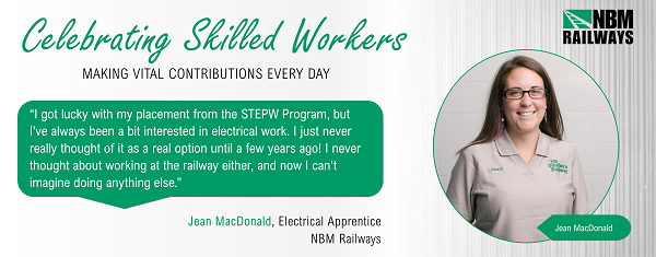 “I got lucky with my placement from the STEPW Program, but I’ve always been a bit interested in electrical work. I just never really thought of it as a real option until a few years ago! I never thought about working at the railway either, and now I can’t imagine doing anything else.”