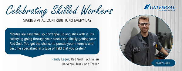 “Trades are essential, so don’t give up and stick with it. It’s satisfying going through your blocks and finally getting your Red Seal. You get the chance to pursue your interests and become specialized in a type of field that you prefer.”