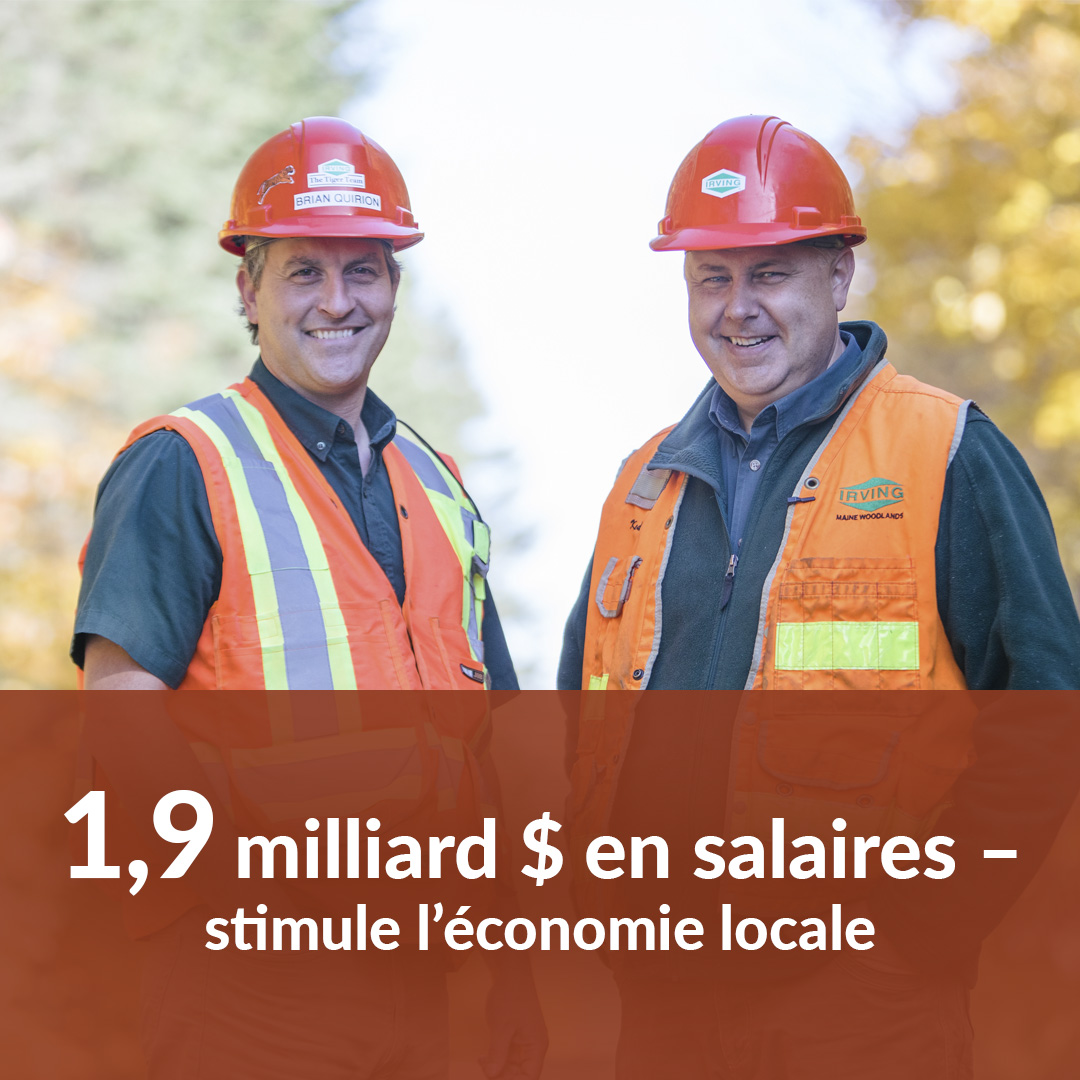 1,9 milliard $ en salaires – stimule l’économie locale