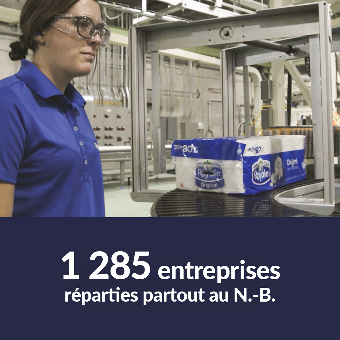 1 285 entreprises  réparties partout au N.-B.