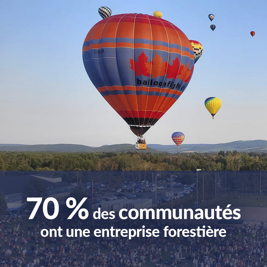 70 % des communautés  ont une entreprise forestière