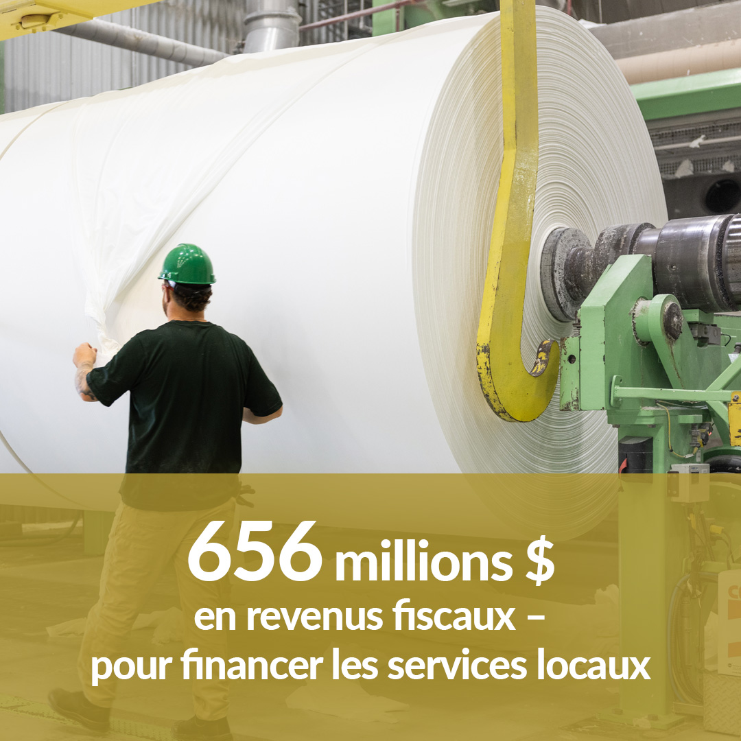 656 millions $en revenus fiscaux –  pour financer les services locaux