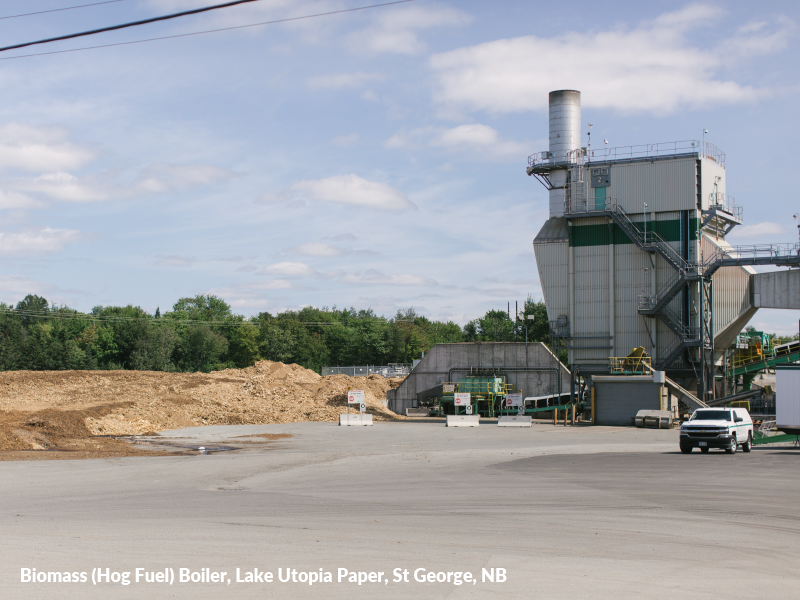 Biomass (Hog Fuel) Boiler, Lake Utopia Paper, St George, NB